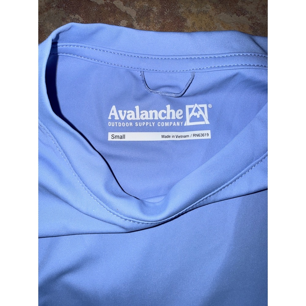 Avalanche Outdoor Supply Co Light Blue Cinched Side Long Sleeve Active Top Small